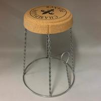 Sgabello - Tappo di champagne - allumino sughero