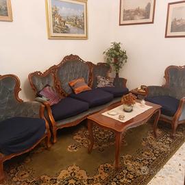 Divano 3 Pezzi Stile Luigi XIV