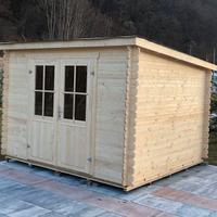 CASETTA DI LEGNO MIAMI  300x300x211h - spess. 28mm