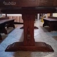 Tavolo massello di castagno