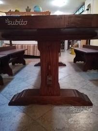 Tavolo massello di castagno