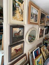 Blocco di 500 tele pittoriche+cornici di pregio