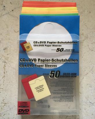 Bustine e adesivi CD-DVD (100 pezzi)