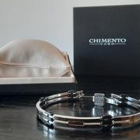 Chimento - Bracciale uomo - acciaio, oro e titanio