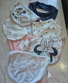 Set di 8 bavaglini per neonata