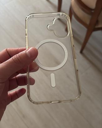 Cover sbs iphone 16 originale trasparente magsafe