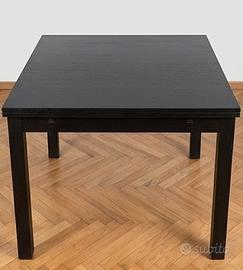 Tavolo pranzo nero in legno estendibile 4-8 posti
