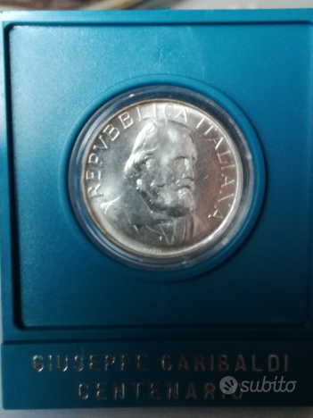 500 lire Garibaldi argento usato  Modena