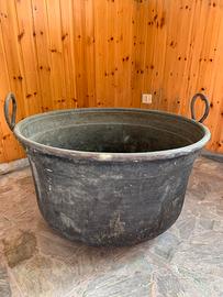 Pentolone in rame con manici vintage