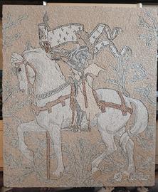 Mosaico da Parete con Cavallo_105x90cm_Pezzo Unico