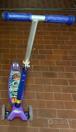 Monopattino per bambino 3 ruote illiminate