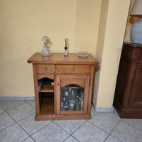 🍷 Mobiletto bar rustico in legno – 100€ trattabil