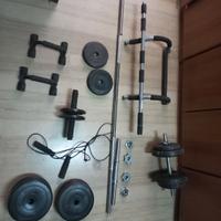Set attrezzi palestra