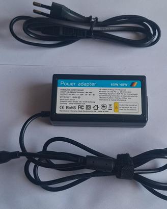 Alimentatore Notebook HP 65W 45W - Punta Blu 4.5mm