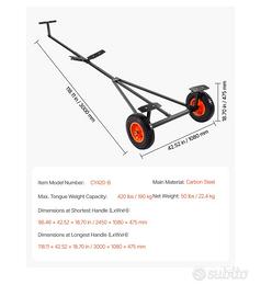 carrello sup, canoa, kayak, barca, gommone 