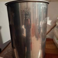 contenitore olio acciaio inox litri 55
