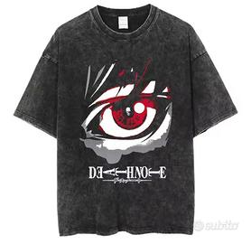 Maglietta Oversize con Stampa Anime Death Note