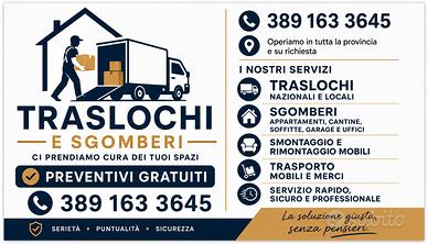 traslochi e sgomberi 