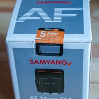 Obiettivo Samyang 24mm f1,8 FE x Sony E GARANZIA