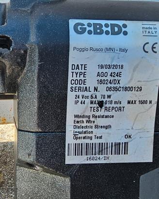 motori per cancello GIBIDI