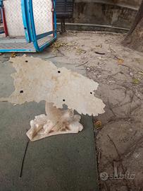 Sardegna fatta a mano in marmo