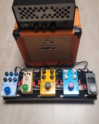 pedaliera + testata valvolare + cassa orange