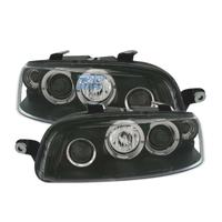 FARI PER FIAT PUNTO 99-03 ANGEL EYES FONDO NERO