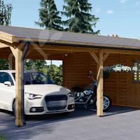 Tettotia in legno per posto auto