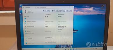 Portatile i5  come nuovo 8 RAM 480 ssd win 11 pro