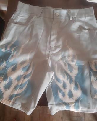 Pantaloncini  cargo mod frenzy fiamma bianca tg L