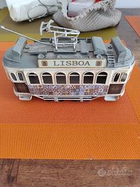 Modellino Tram in latta stile vintage 