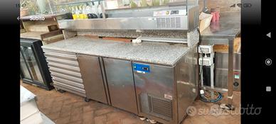 banco pizza (frigorifero) in marmo 