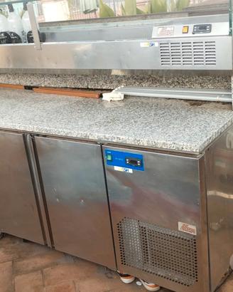 banco pizza (frigorifero) in marmo 