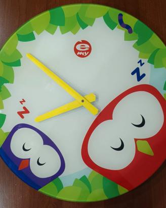 Orologio da parete in vetro E-MY - Design Gufi