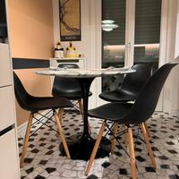 N. 4 sedie design scandinavo nere