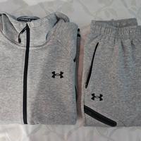 Tuta Felpa Zip Pantalone Under Armour taglia S/M  
