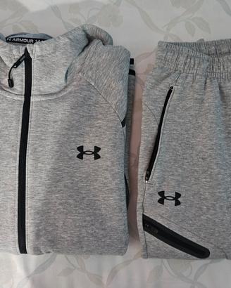 Tuta Felpa Zip Pantalone Under Armour taglia S/M  