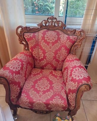 Poltrona stile barocco