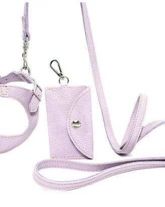 Pettorina e guinzaglio con porta sacchetti 