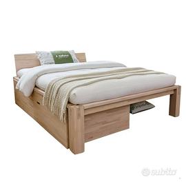 Letto giapponese con tatami in bamboo.
