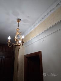 lampadario ottone 