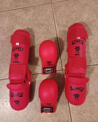 Paratibia e piede protezioni karate