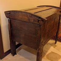 Baule/Cassapanca Antica Legno Massello Intagliato