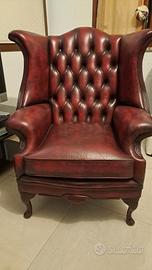 Poltrona Chesterfield wingback