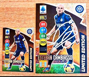 Limited Signature Panini XXL Cambiasso Adrenalyn 