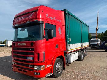 Scania 164 480 Centinato Con Rimorchio Bilaterale