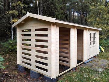 CASETTA DI LEGNO HOKKAIDO2 570x270x239h 3 locali