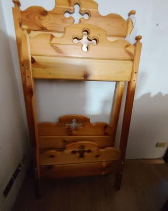 Letto a castello in pino