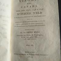 VIAGGIO nel CANADA-Sonzogno-1819