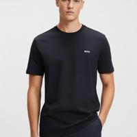 T-shirt BOSS Stretch Nera Logo Gommato - Taglia XX